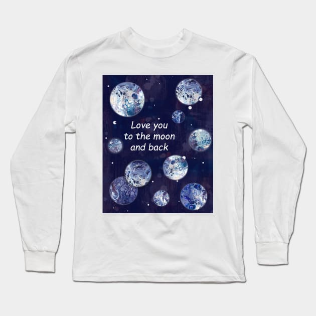 Love you to the moon and back Long Sleeve T-Shirt by kittyvdheuvel